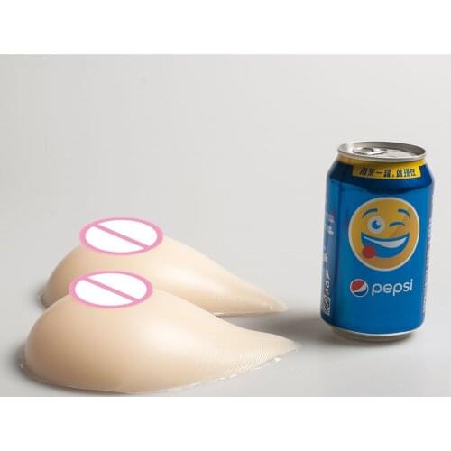 500g/pair Crossdresser Mastectomy Breast Forms Enhancer A Cup Silicone Boobs Artificial Breast Spiral Shape