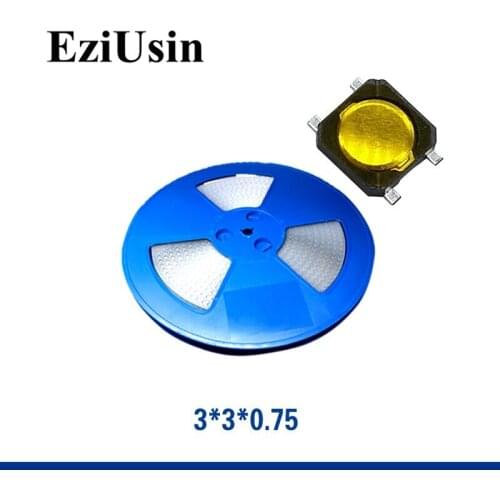 5000pcs In Tape One Reel TS-A006 Membrane Micro Switch 3*3*0.75 Tactile Tact Push Button SMT Super Thin