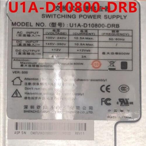95% New Original PSU For Aspower CRPS 800W Switching Power Supply U1A-D10800-DRB