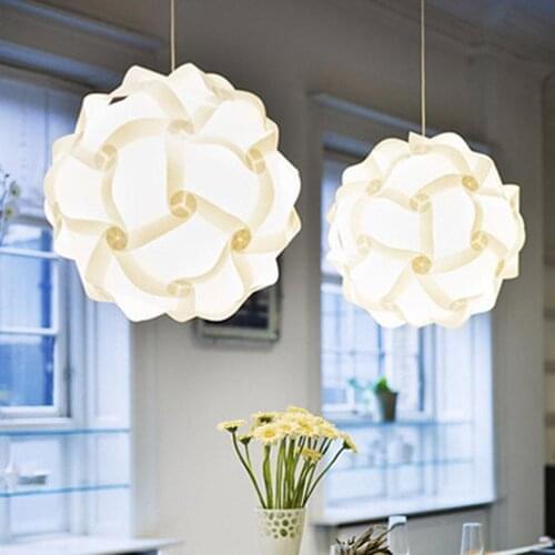 Lamp Shade Plastic Lampshade DIY Bedroom Adornment Ball Shape Contracted Droplight Lamp Light Shade Replacement Home Lampshade