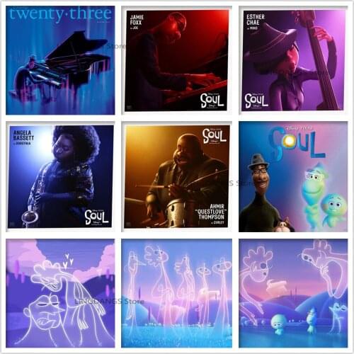 Disney 5d Diy Diamond Painting Soul Movie Poster Spiritual Journey Diamond Mosaic Embroidery Cross Stitch Kits Home Decor Gift