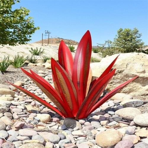 Home decor Agave plant Ornaments creative Garden ornaments Garden Metal decoration Statues for decoration backyard Statues