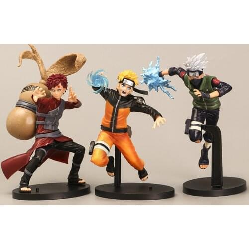 Naruto ninja Uchiha Sasuke Uchiha Itachi Gaara Hatake Kakashi Action Figures Anime Figurines doll Model Toys Birthday Ornaments