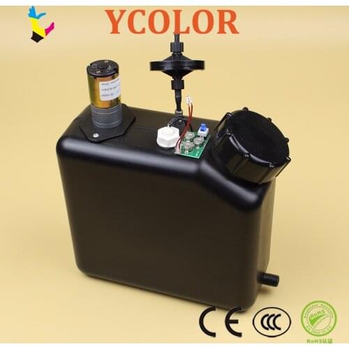 2L UV ink bottle for Flora Gongzheng Infinity CISS bulk ink system with ink filter, level sensor,white ink stirring motor