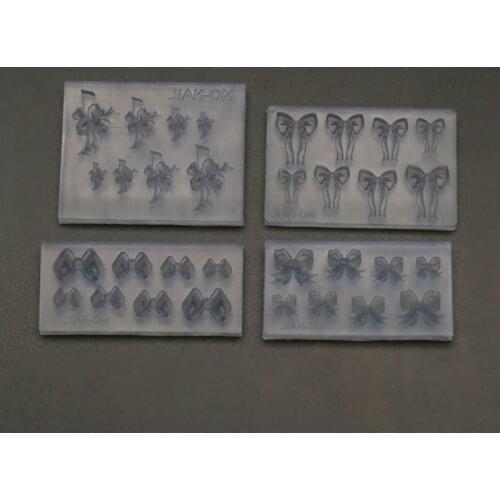 Handmade Super Mini Bowtie Ribbon Silicone Resin Mold Small Bowknot Nail Art Decor Resin Casting Mold Art Craft Tools