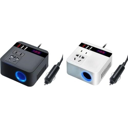 300W Power Inverters 12V/24V Dc Inverter 3 USB Car Charge Battery Quick Charge Converter Accessories US Plug