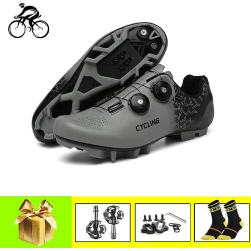 Zapatillas Ciclismo Mtb Cycling Shoes Add SPD Pedals Breathable Self-locking Bicicleta Triatlon Mountain Bike Sneakers Footwear