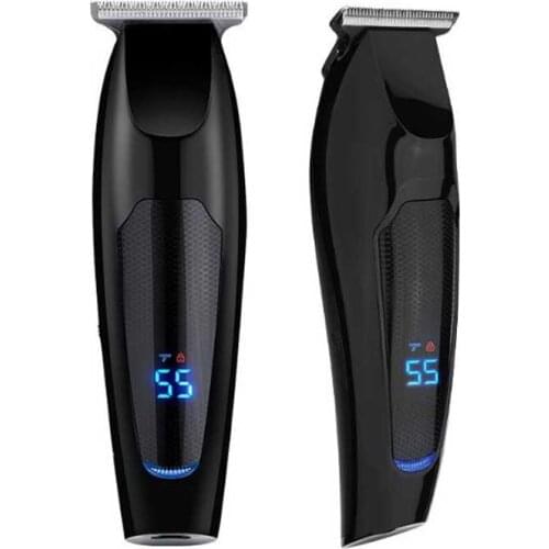 Nikai hair trimmer USB rechargeable hair clipper haircut machine oilhead clipper white hair carving clipper beard trimmer LCD