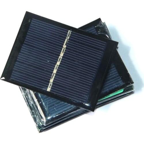 0.45W 3.5V Solar Cell Polycrystalline Solar Panel Module DIY Solar System Education kits 65*50MM 2pcs Free Shipping