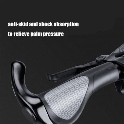 Non-slip MTB Bicycle Grips Ergonomics Bike Handlebar Covers Extended Bar End Mountain Bike Grips Handles for Bicycle equipment