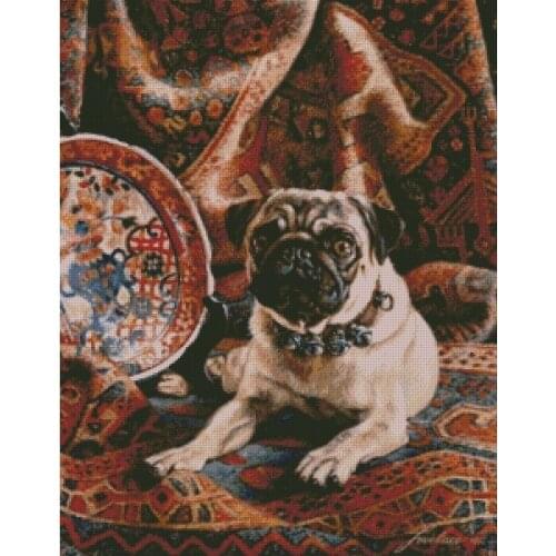 Top new Embroidery Counted Cross Stitch Kits Needlework - Crafts 14 ct DMC DIY Arts Handmade Decor - Dog