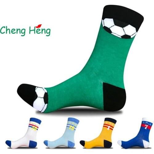 CHENG HENG 5 Pairs / Bag New Autumn And Winter Mens Socks Tide Mens Cotton Socks Casual Tube Mens Socks 5 Colors