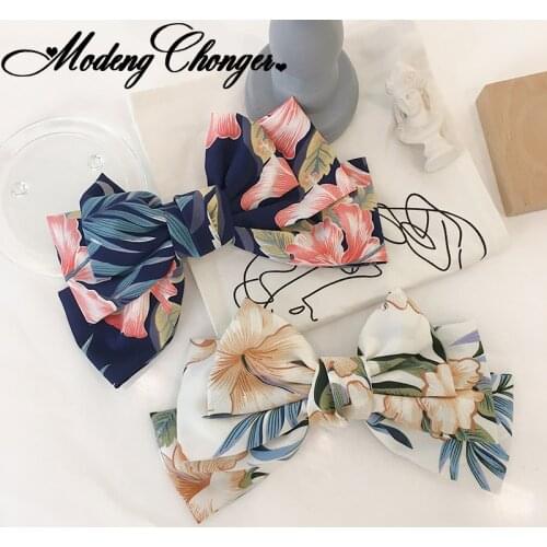 New Arrivals Three Levels Hair Bow Bohemia Big Large Barrette Flower Hair Clips Women Girls Hairgrips Hairpins Hair Accessories