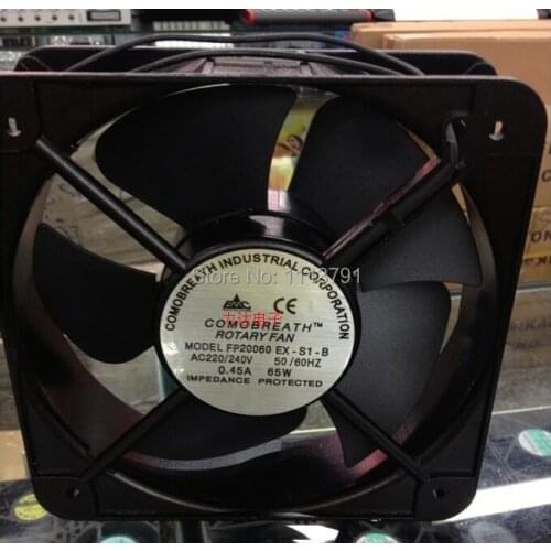 1 PCS Metal casing 220V Industrial fan 0.45A 65W 200x200x60 mm Ball Cooling Fans