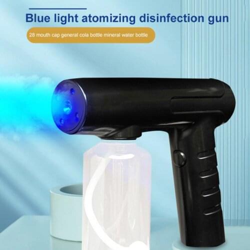 Handheld Disinfectant Spray Blue Light Wireless Nano Steam Atomizer Fogger Disinfection Machine Steam Sanitizing Sprayer