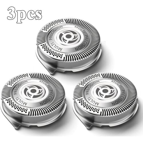 3Pcs Replacement Shaver Head Shaver Cutter Alternate Blade Head Washable Blade Head for Philips Norelco SH 50/51/52 HQ8
