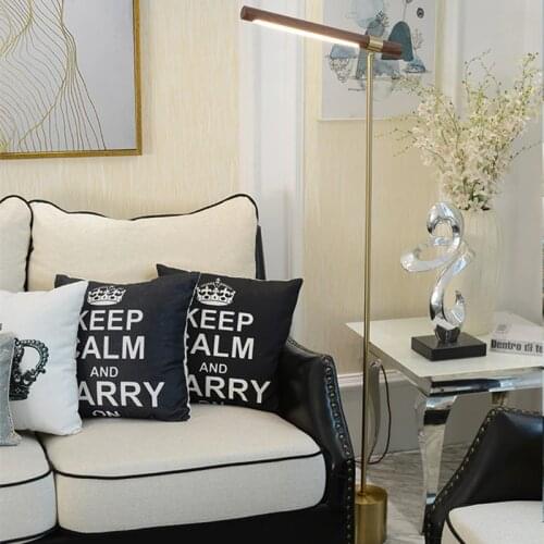 Modern Minimalist Wood Grain Floor Lamp Wood Led Floor Lamp Living Room Nordic Decoration Bedroom Bedside Vertical Floor Lamp