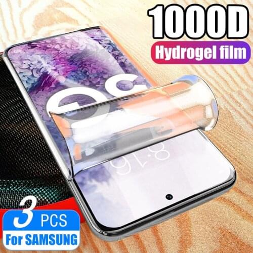 3Pcs Anti Blue Ray Hydrogel Screen Protector Film For Samsung S20 Ultra S10 Plus Note 10 Plus Lite S10E S10 5G Film Not Glass