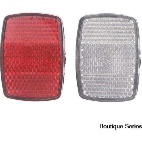 Bicycle Plastic Reflector Tail Light Reflector Front And Rear Warning Tail Light