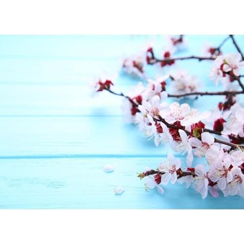 Vinyl Custom Photography Backdrops Flower and Wood planks Theme Photo Studio Background 20212FL- 16