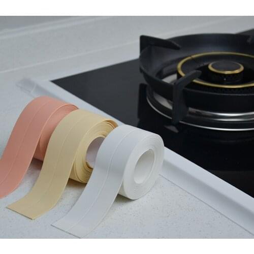 3.2M Kitchen Sink Waterproof Sticker Anti-mold Sealing Strip Tape Wall Bathroom Countertop Toilet Gap Self-adhesive Seam Sticker