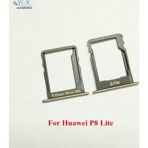 1Set SIM Card Slot Tray Holder Adapter Repair Parts for Huawei P8 Lite