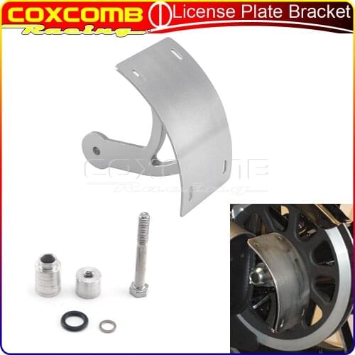 1PCS Motorcycle Accessories Aluminum Side Swingarm Mount Curve License Plate Bracket For Suzuki Boulevard M109R 2006-2013