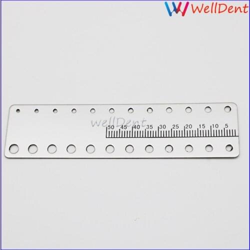 1 Pc Dental Lab Dental Instrument Endo Ruler Span Measure Scale Stainless Steel Endodontic Dental Material