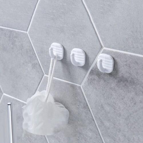 1Pcs Hooks Universal Strong Seamless Hanger Storage Rack Waterproof Wall Stickers Universal Hook Kitchen Punch-free Strong Hook