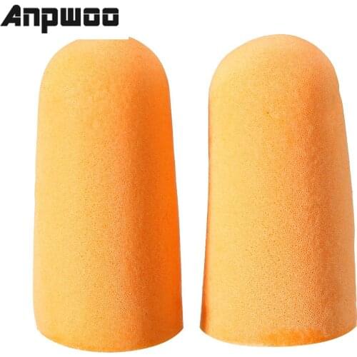 ANPWOO 10 pairs Foam Soft Ear Plugs Noise Reduction Earplugs Swimming Protective Earmuffs Ear Protector