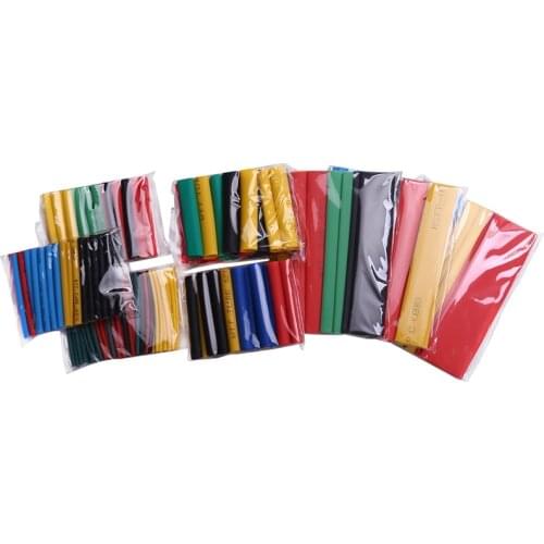 164Pcs PE Shrinking Assorted Heat Shrink Tube Wire Cable Insulated Sleeving Tubing Set Tool Accessories