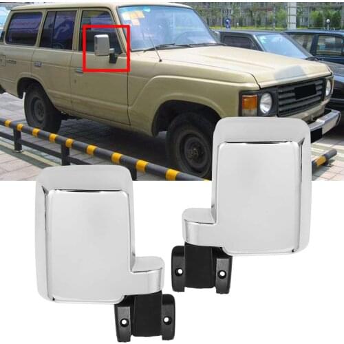 2pcs Car Rear View Mirror Side Door Mirror Heads For Toyota Landcruiser 60 Series 1980-1990 Rearview Mirrors W1-7772108-PR