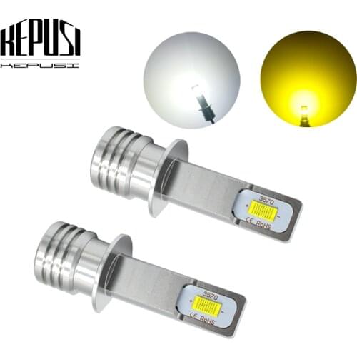 2x Canbus Error Free Led H1 Fog Light Bulb Auto Car Motor Truck Driving Daytime Running Light LED Bulbs 12V 24V for Cars White