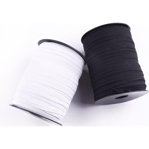 5 Yards 3/6 mm Elastic Ribbon Sewing Material Accessories Sewing Rope White And Black Elastic Cord Rubber Band Accessory Seams