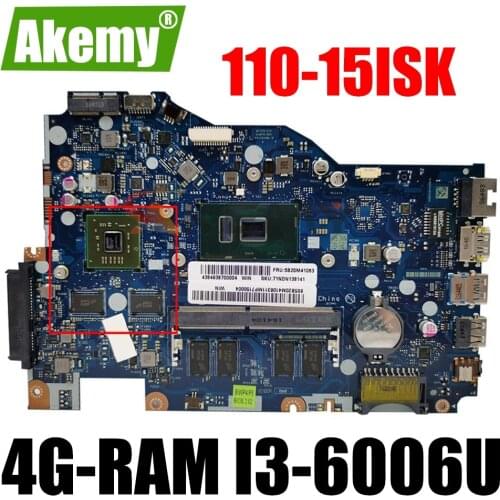 Akemy LA-D562P Laotop motherboard For Lenovo Ideapad 110-15ISK original mainboard 4G-RAM I3-6006U CPU R5-M430 GPU