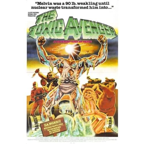 D0718 The Toxic Avenger Movie (1984) Silk Fabric Poster Art Decor Indoor Painting Gift