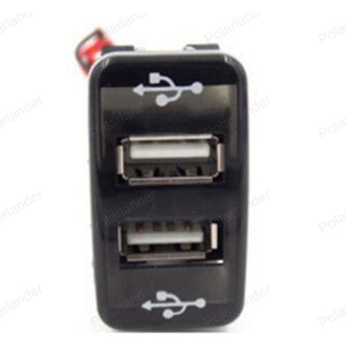 For M/azda 5V 2.1A adapter socket Charging Dual 2 USB Port interface car Charger