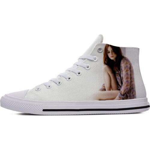 2019 Hot Latest Emma Stone 3d Print Leisure Shoes Lightweight Man/Woman Fashion Plimsolls Breathable Comfortable Canvas Shoes