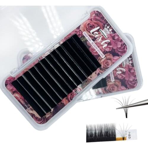 MASSCAKU Sell Easy Fan Matte Cashmere 0.05/0.07 Eyelash Extension Tray Volume Russian Matte Flowering Fan for Mackup Beauty