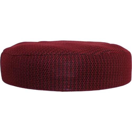 Multi-Color Fabric Bar Stool Cover Round Chair Seat Slip Cover Cushion Sleeves Grid Strip Pattern