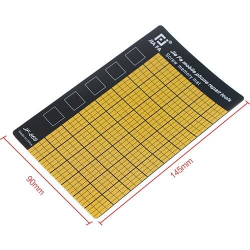 NEW 1PC JF-869 Magnetic Screw Mat Memory Chart Work Pad Mobile Phone Repair Tools 145 x 90mm Palm Size
