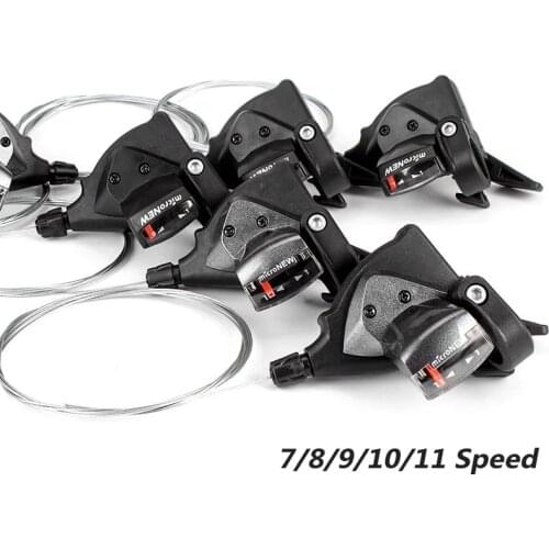 MicroNEW MTB Derailleur Front Rear Shift Lever 7/8/9/10/11 Speed MTB Mountain Bike Shifter Bicycle Shifting Bicycle Parts