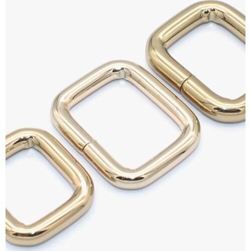 Light Gold Rectangle Buckle Non Welded 25/20mm Rectangle Clasp Iron Buckle DIY Belt Webbing Leather Bag Handbag Purse Accessory