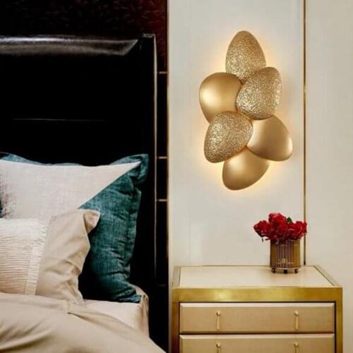 Nordic Luxury Stainless Steel Bedside Wall Lamp Creative TV Background Livingroom Hotel room Decoration Indoor Sconce Lighting