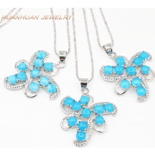 Charms Chain Pendant For Women 30x34mm Flower Shape Stainless Steel Necklaces & Pendants Natural Stone Jades Diy Jewelry B3328