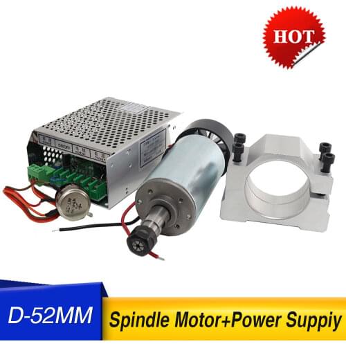 300W air-cooled high-speed motor spindle motor + spindle power DC motor for PCB engraving machine
