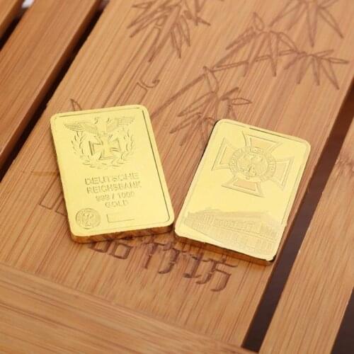 WW2 Gold Bullion Bar Deutschland Commemorative Coins German Bullion Prussia Eagle Souvenir Coin Second World War Souvenir Coins