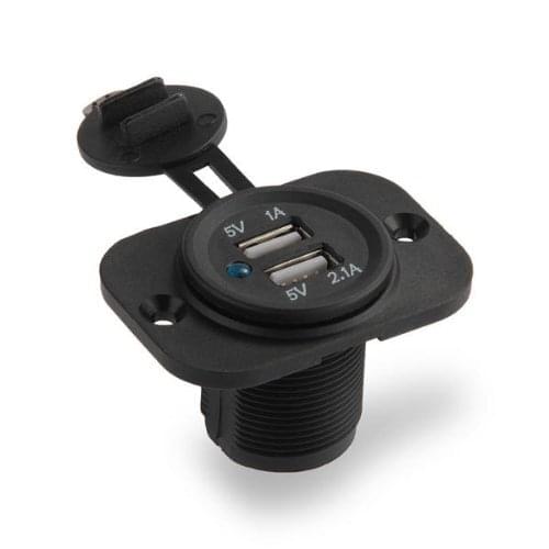 EDFY Adaptateur Prise 2 Ports USB Allume Cigare Chargeur 12V for Auto Voiture