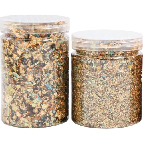 5g Gold Flakes Gold Foil Fragments Variegated Schabin Flakes in Gilding Nail Decoration Manicure Art Craft Painting Photo Frame