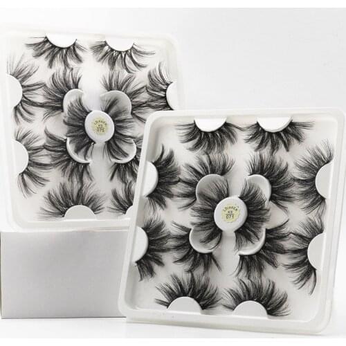 7 pairs of 25mm 3D mink lashes natural long eyelashes mink, fluffy false eyelashes eye makeup